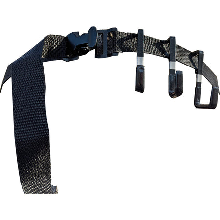 LOC Outdoorz Tree Gear Belt Black with Coated Metal Hooks