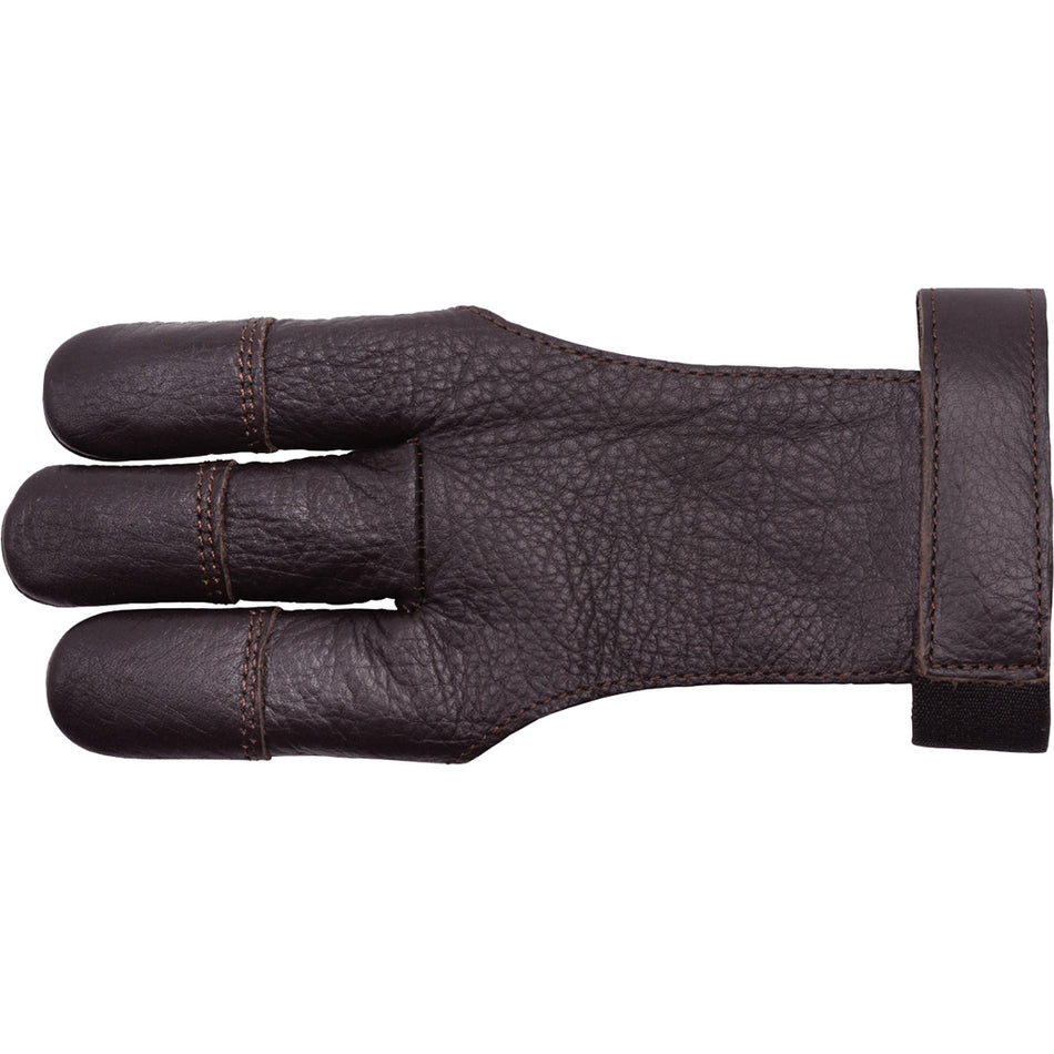 30-06 CowHide Leather Shooting Glove Brown 3 Finger Size 2XL