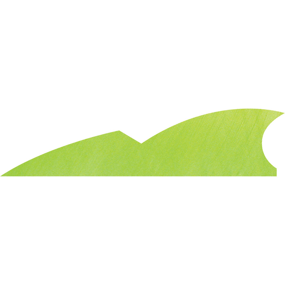 Gateway 2 in. Batwing Arrow Feathers Chartreuse LW 50 pk.