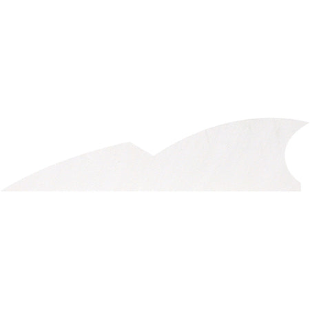 Gateway 2 in. Batwing Arrow Feathers Flo White LW 50 pk.