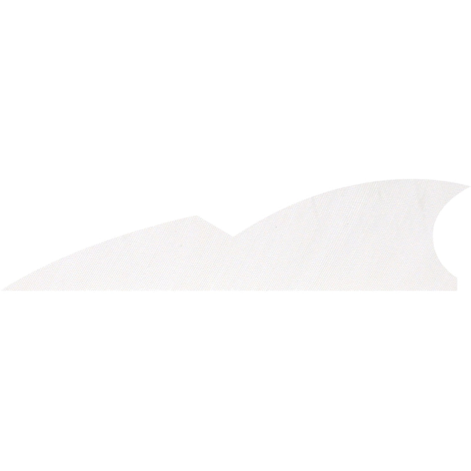 Gateway 2 in. Batwing Arrow Feathers Flo White LW 50 pk.