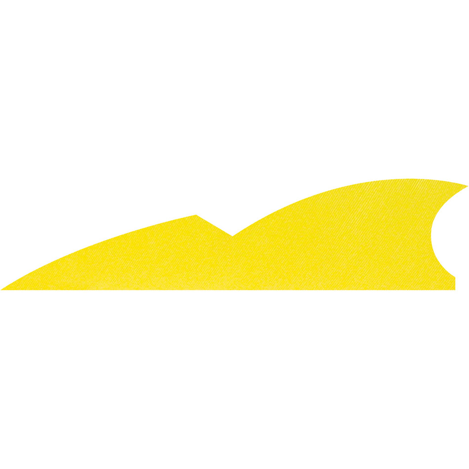 Gateway 2 in. Batwing Arrow Feathers Flo Yellow LW 50 pk.