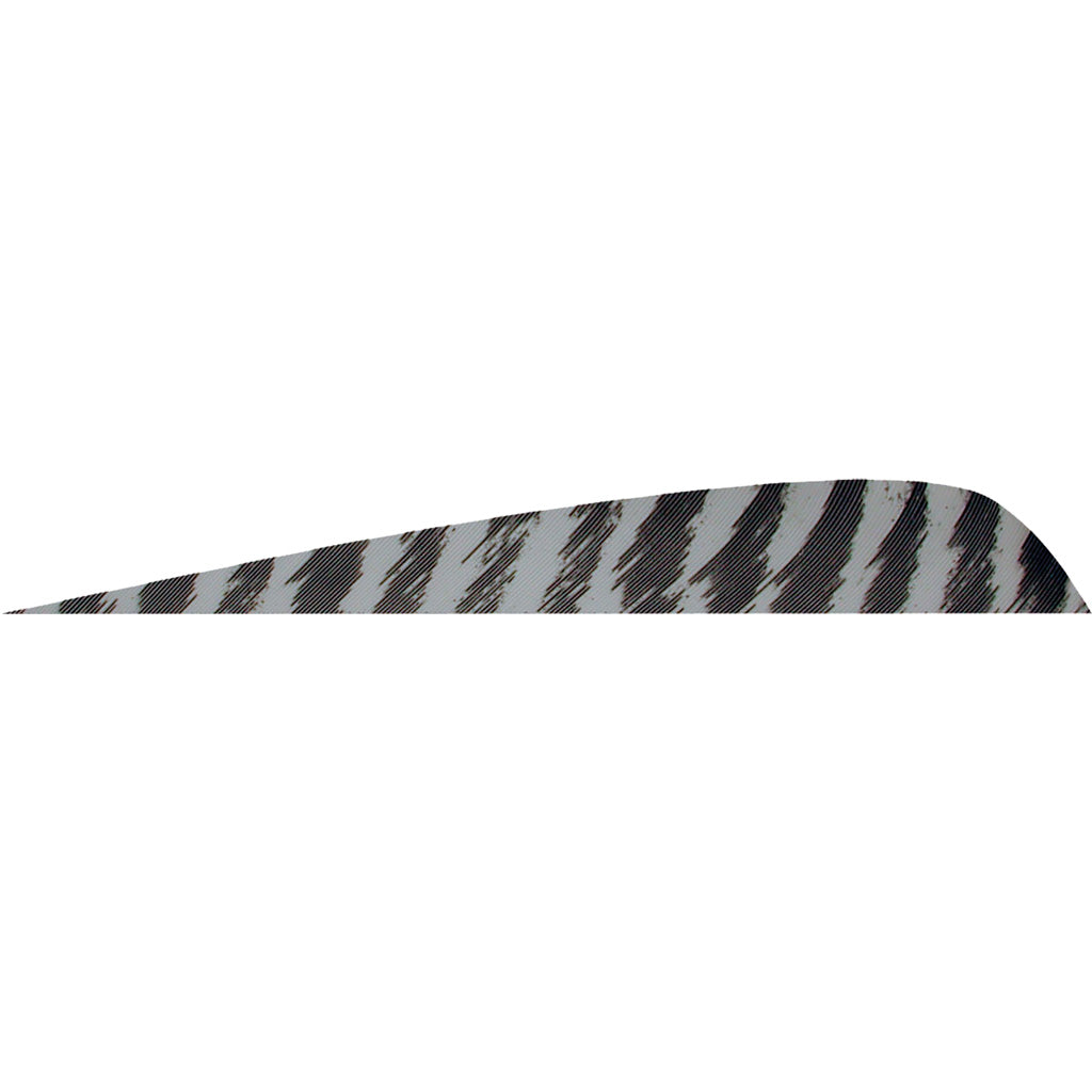 Gateway Parabolic Feathers Barred Grey 4" LW Fletching 50 pk.