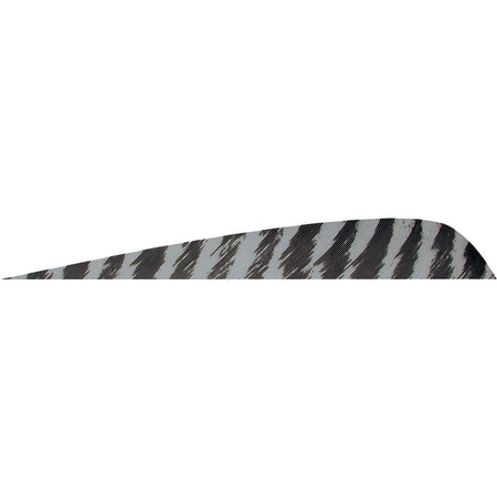 Gateway Parabolic Feathers Barred Grey 4" LW Fletching 50 pk.