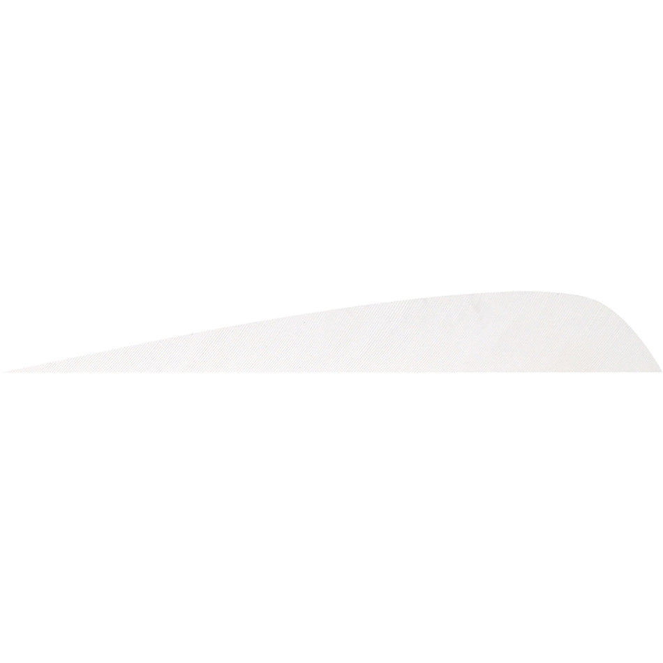 Gateway 4 in. Parabolic Arrow Feathers Flo White LW 50 pk.