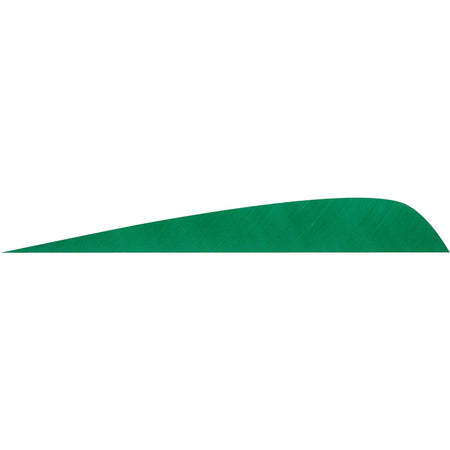 Gateway 4 in. Parabolic Arrow Feathers Green LW 50 pk.