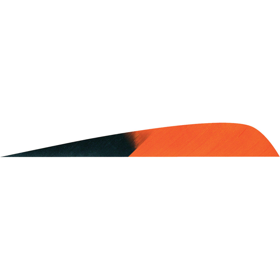 Gateway 4 in. Parabolic Arrow Feathers Kuro Tangerine LW 50 pk.
