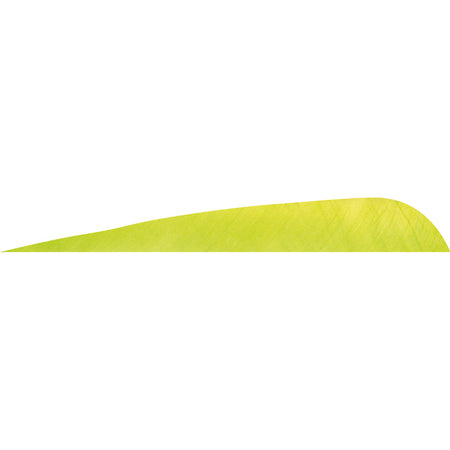 Gateway 4 in. Parabolic Arrow Feathers Lemon Lime LW 50 pk.