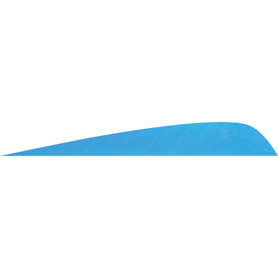 Gateway 4 in. Parabolic Arrow Feathers Sky Blue LW 50 pk.