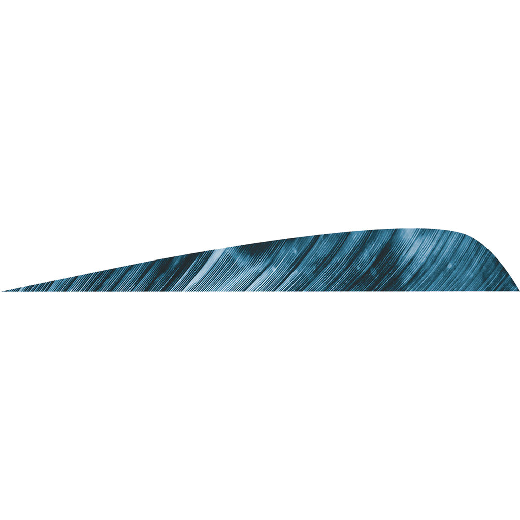 Gateway 4 in. Parabolic Arrow Feathers Tre Blue LW 50 pk.