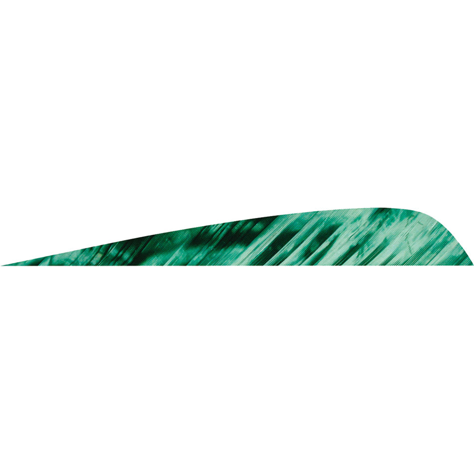 Gateway 4 in. Parabolic Arrow Feathers Tre Green LW 50 pk.