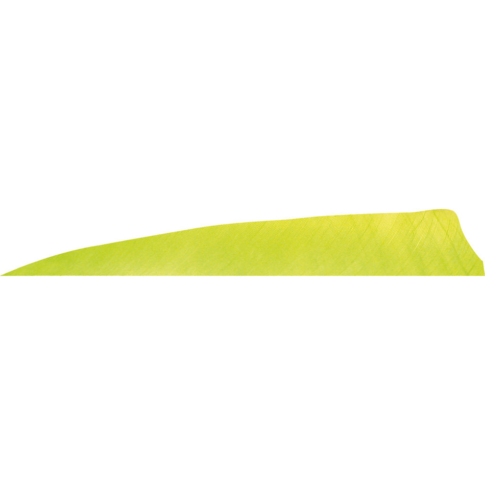 Gateway Feathers Shield Cut Lemon Lime 4 in. LW Arrow Fletching 50 pk.
