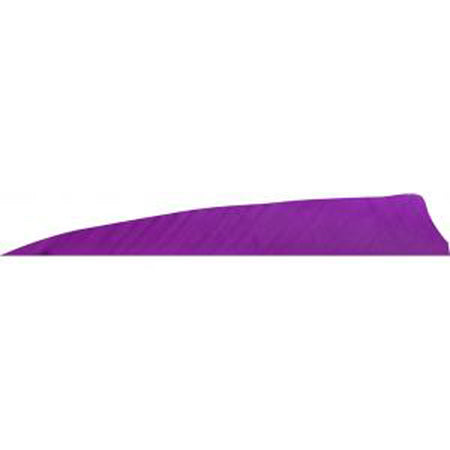 Gateway Feathers Shield Cut Purple 4 in. LW Arrow Fletching 50 pk.