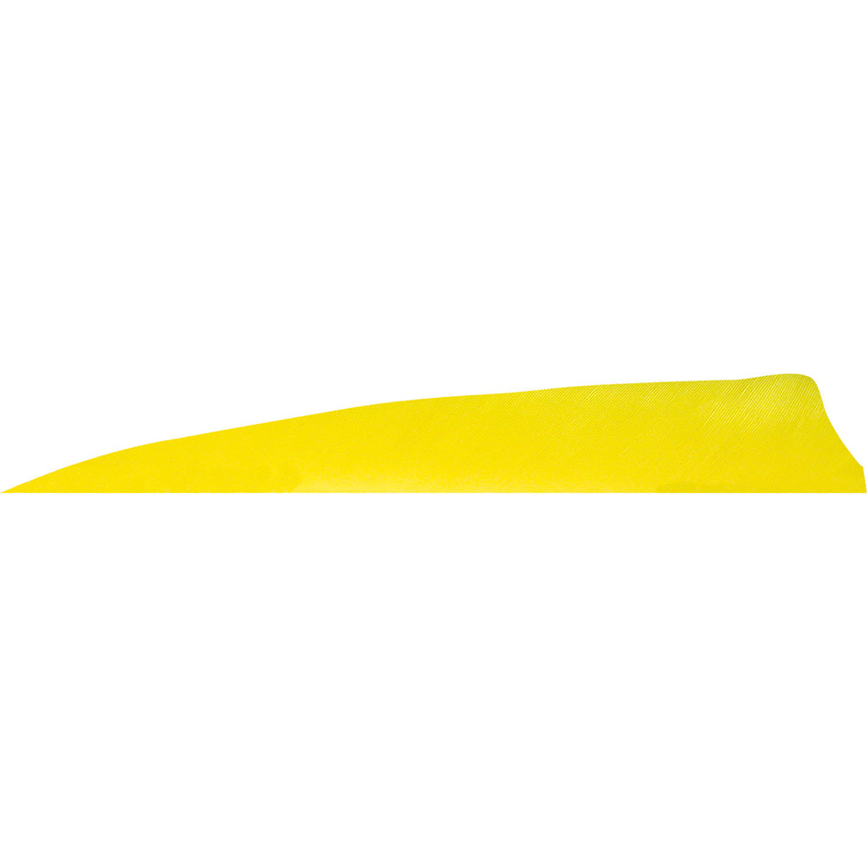 Gateway Shield Cut Fletching Feathers Sun Yellow 4 in. LW 50 pk.