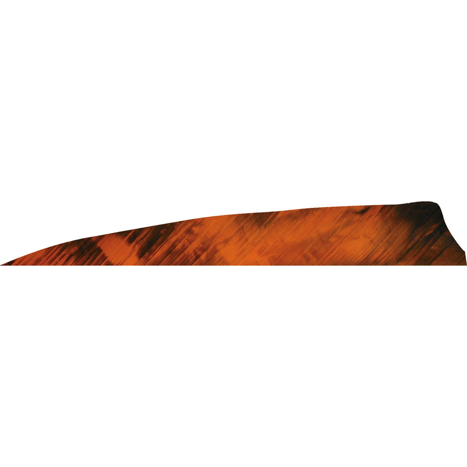 Gateway Shield Cut Fletching Feathers Tre Orange 4 in. LW 50 pk.