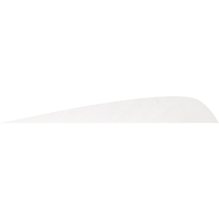 Gateway Parabolic Fletching Feathers Flo White 4 in. RW 50 pk.