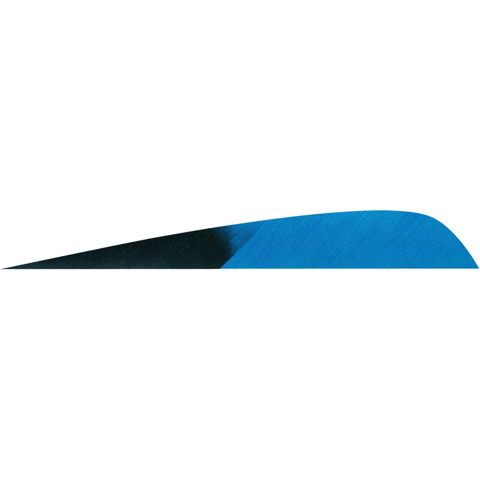 Gateway 4 in. Kuru Denim Parabolic Arrow Feathers RW Pack of 50