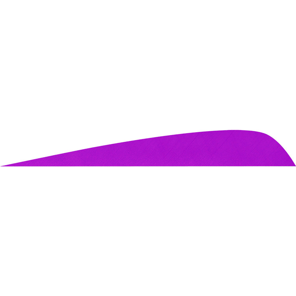 Gateway 4 in. Purple Parabolic Arrow Feathers RW Pack of 50