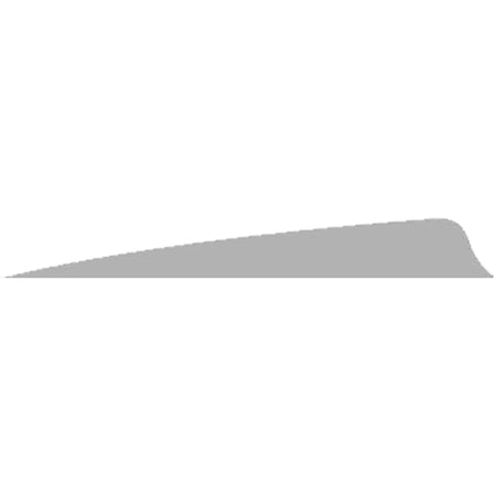 Gateway Shield Cut Grey Arrow Fletching Feathers 4 in. Right Wing 50 pk.