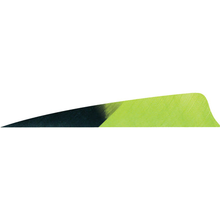 Gateway Shield Cut Kuru Chartreuse Arrow Fletching Feathers 4 in. Right Wing 50 pk.