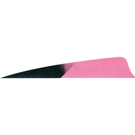 Gateway Shield Cut Kuru Flo Pink Arrow Fletching Feathers 4 in. Right Wing 50 pk.