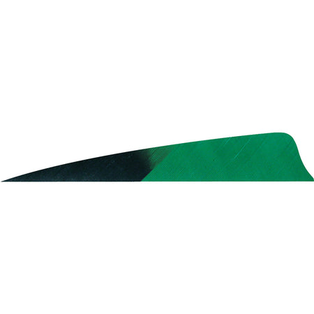 Gateway Shield Cut Kuru Green Arrow Fletching Feathers 4 in. Right Wing 50 pk.