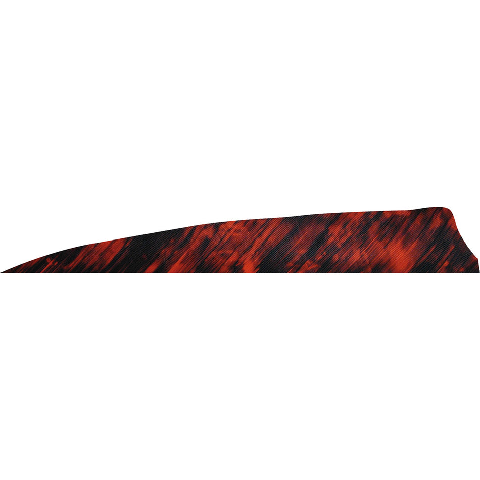 Gateway Tre Red Shield Cut Arrow Feathers 4 in. RW 50 pk.