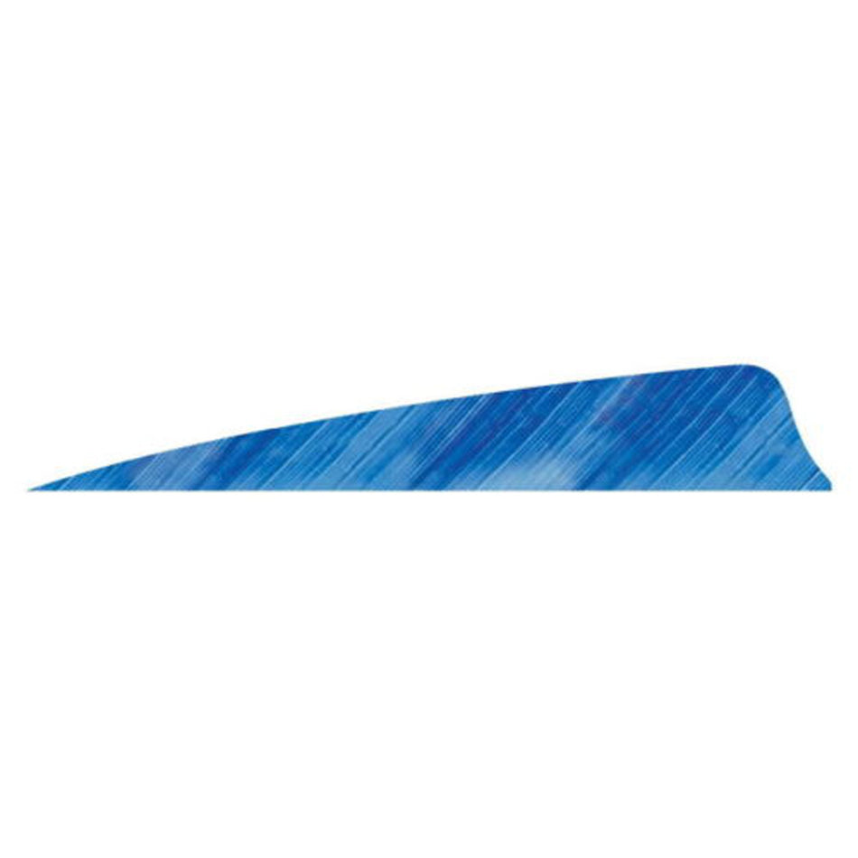 Gateway Tre White/Blue Shield Cut Arrow Feathers 4 in. RW 50 pk.