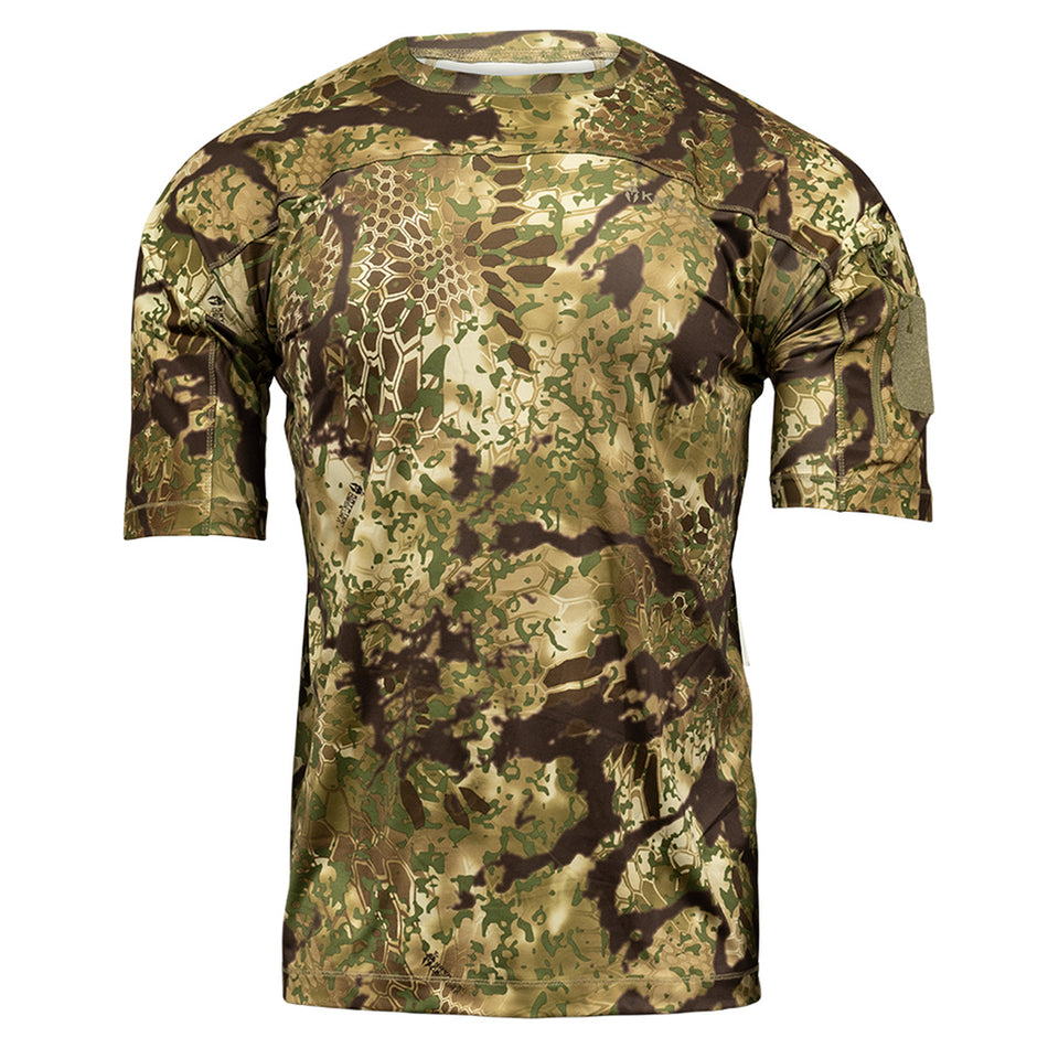 Kryptek Valhalla Short-Sleeve Crew Shirt in Obskura Transitional, Medium