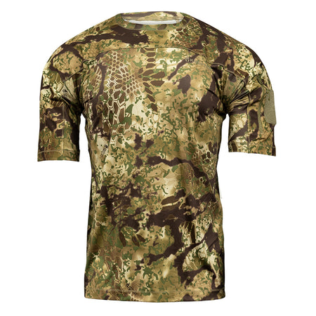 Kryptek Valhalla Short-Sleeve Crew Shirt in Obskura Transitional, Large