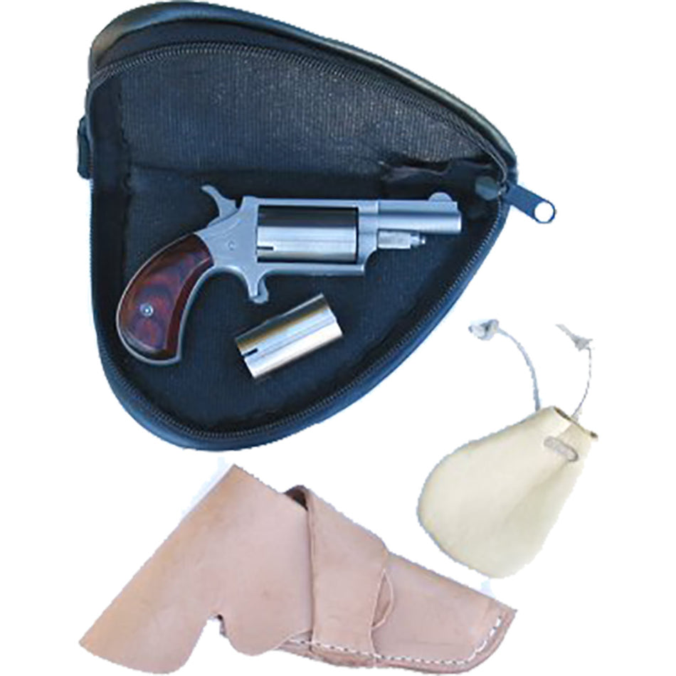 NAA 22MCBK Super Companion .22 Cal Black Powder Single Action Revolver Stainless 1.63 in. Barrel 5 Round