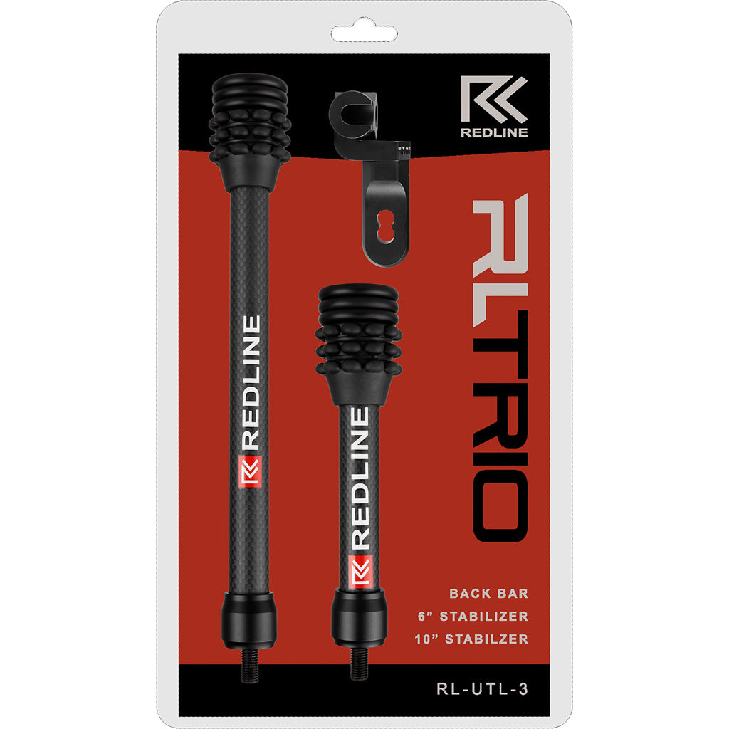 Redline Trio Carbon Stabilizer Kit 10 in./6 in. with Mount and Dampening System