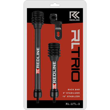 Redline Trio Carbon Stabilizer Kit 10 in./6 in. with Mount and Dampening System