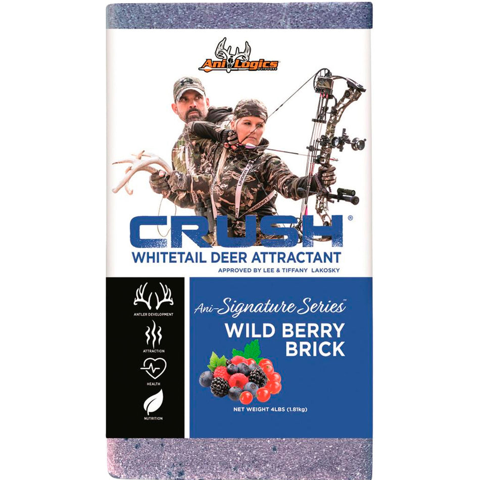 Ani Logic Crush Wild Berry 4lb Flavor Mineral Brick for Deer