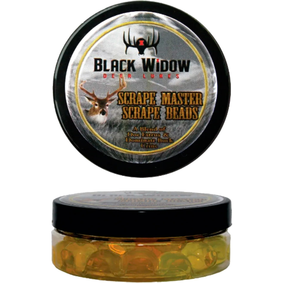 Black Widow Red Label 2oz Scrape Master Deer Scent Beads for Active Scrapes