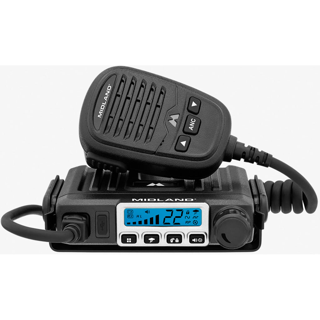 Midland 15 Watt GMRS Mobile Radio Bundle MXT115 with External Antenna