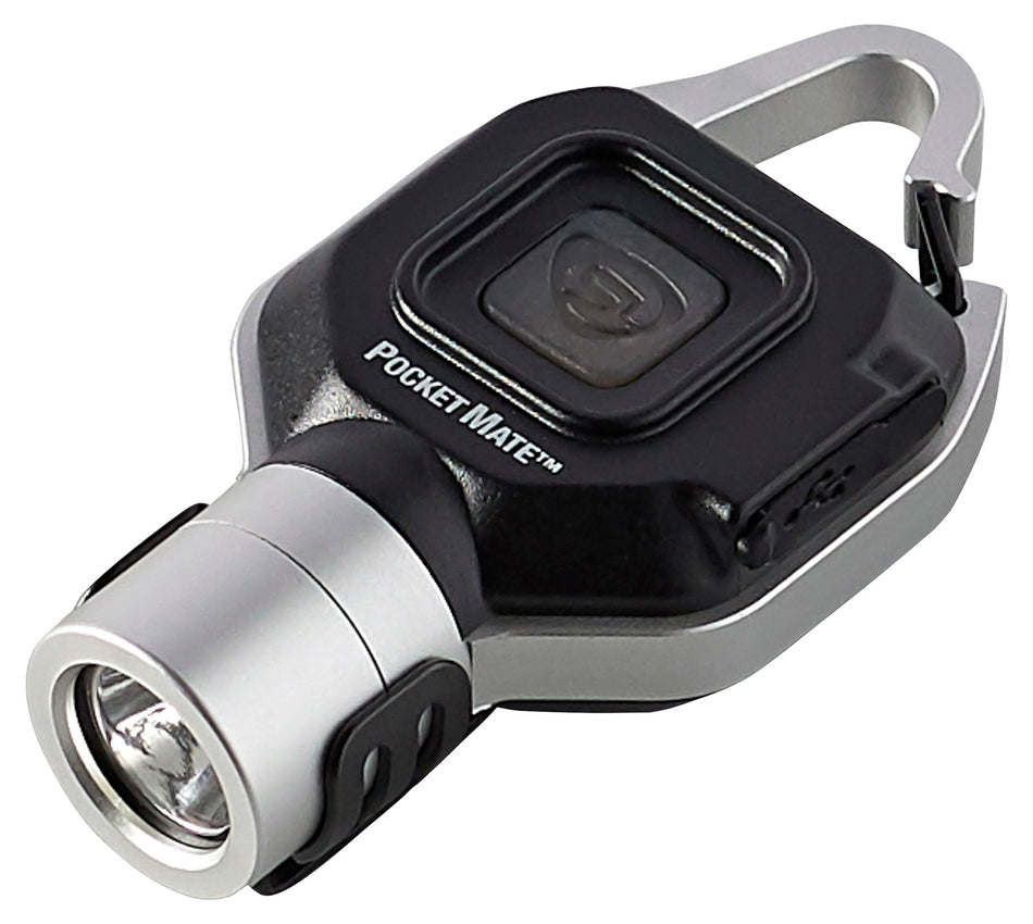 Streamlight 73300 Pocket Mate USB Silver Compact 325 Lumen Rechargeable Personal Flashlight