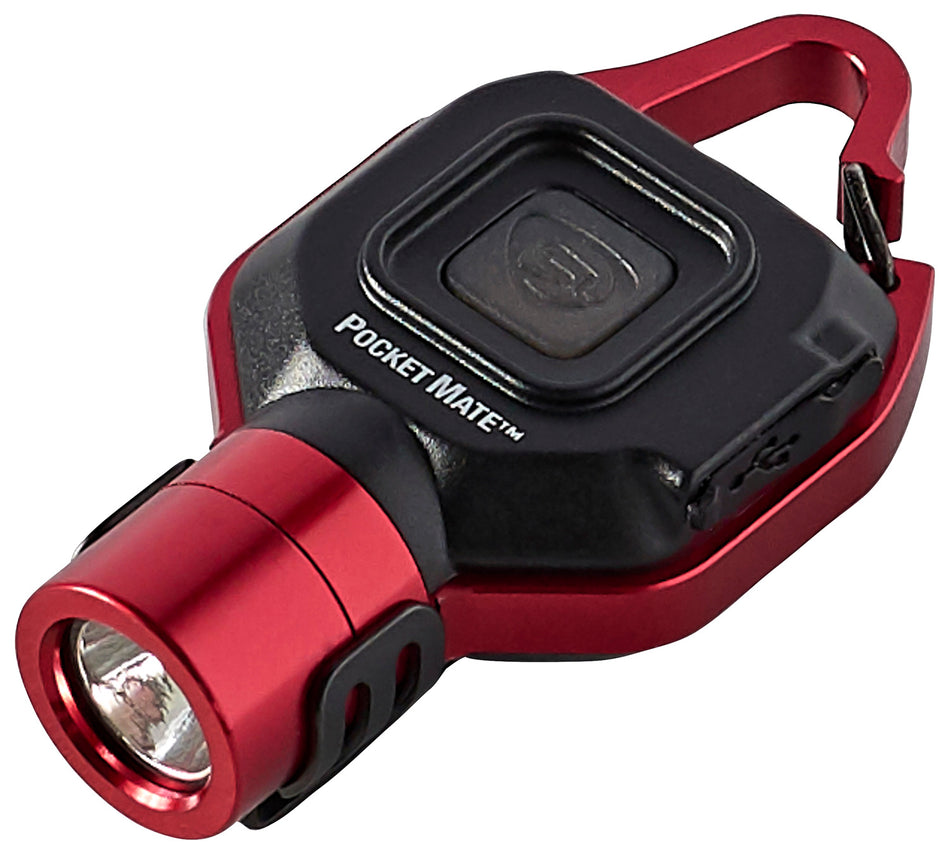 Streamlight 73301 Pocket Mate USB Red Compact 325 Lumen Rechargeable Personal Flashlight