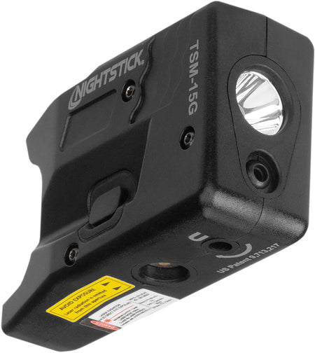 Nightstick TSM15G Tactical Light with Green Laser for Smith & Wesson M&P Shield/Shield Plus Black 150 Lumens