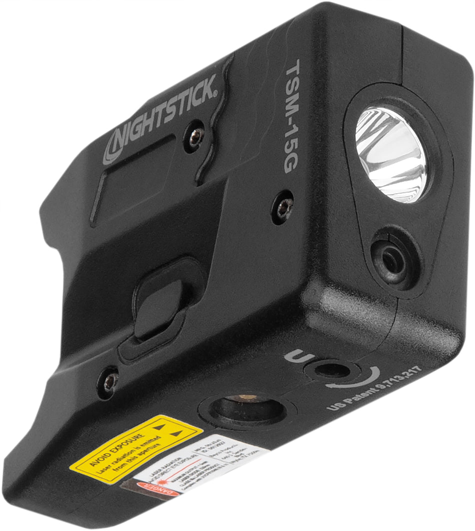 Nightstick TSM15G Tactical Light with Green Laser for Smith & Wesson M&P Shield/Shield Plus Black 150 Lumens