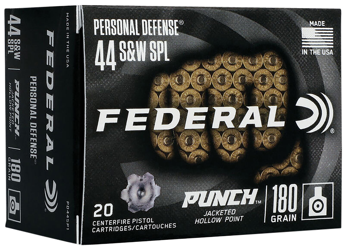 Federal .44 S&W Special PD44SP1 Premium Personal Defense Jacketed Hollow Point JHP 180 Grain