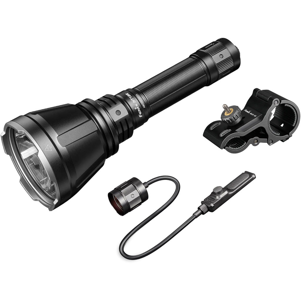Fenix HT18R 2800 Lumen Hunting Light Bundle with Weapon Mount and Filters