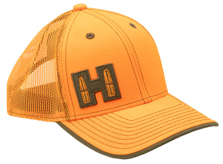 Hornady Gear 99262 Mesh Cap Blaze Orange Black H Logo