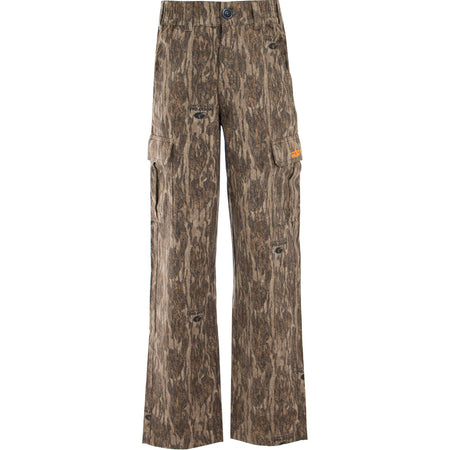 Habit Youth Bear Cave 6-Pocket Camouflage Pant YL - Mossy Oak New Bottomland
