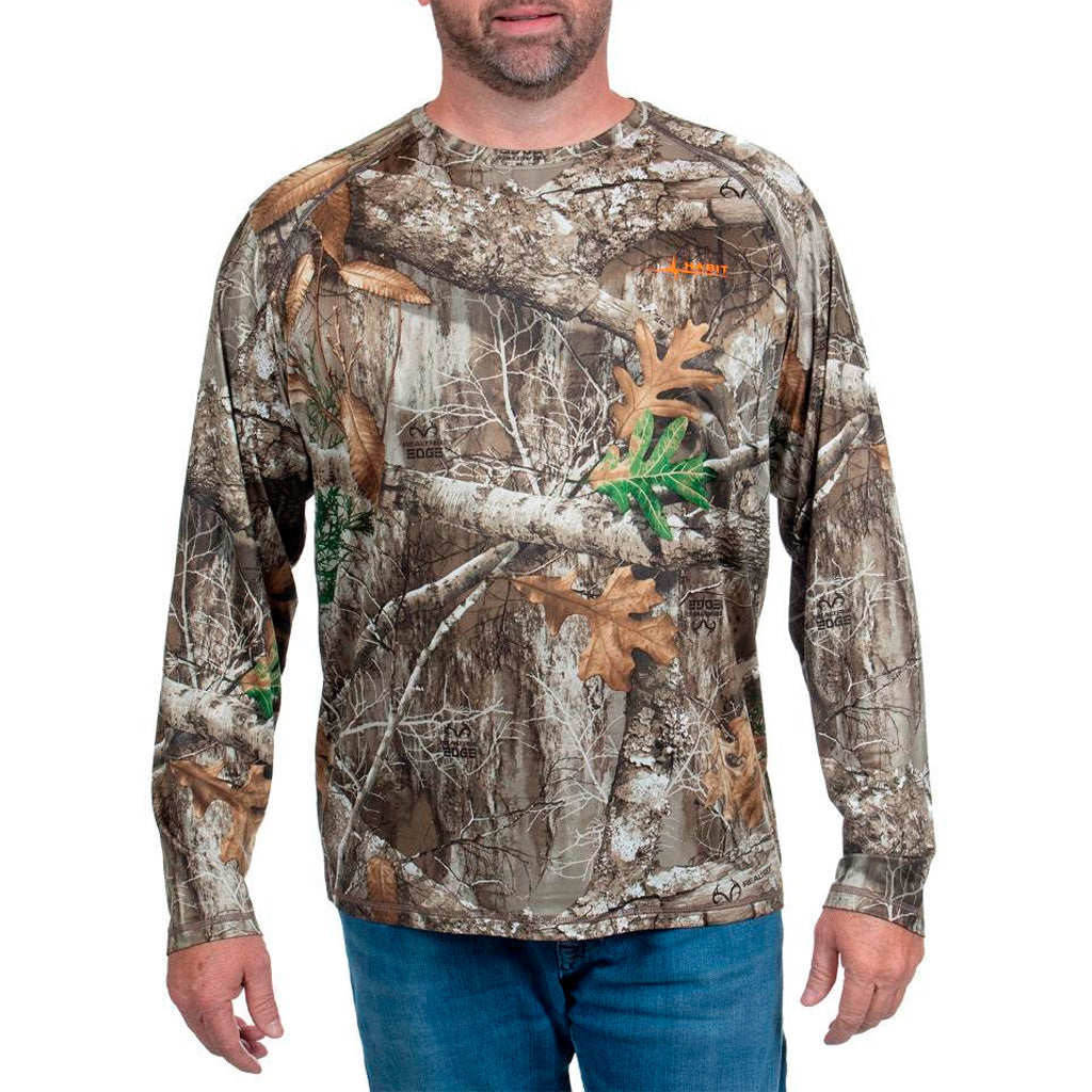 Habit Siesta Cape Men's Long Sleeve Perf Tee M Realtree Edge