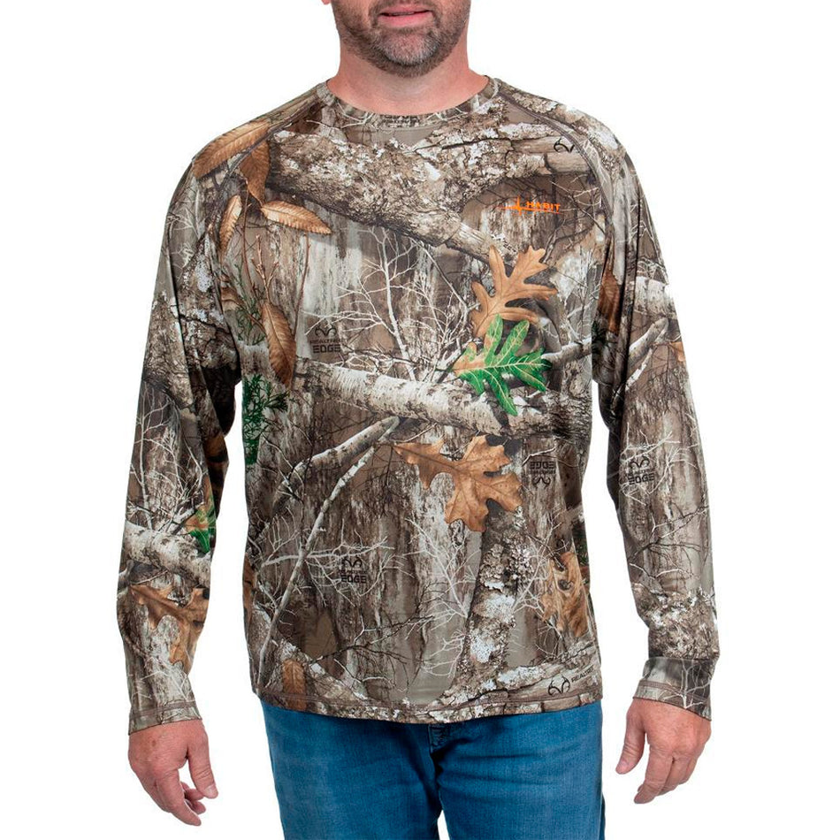 Habit Siesta Cape Men's Long Sleeve Perf Tee M Realtree Edge