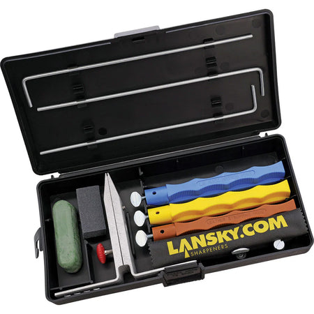 Lansky Finishing Kit with Ceramic Hones and Leather Strop