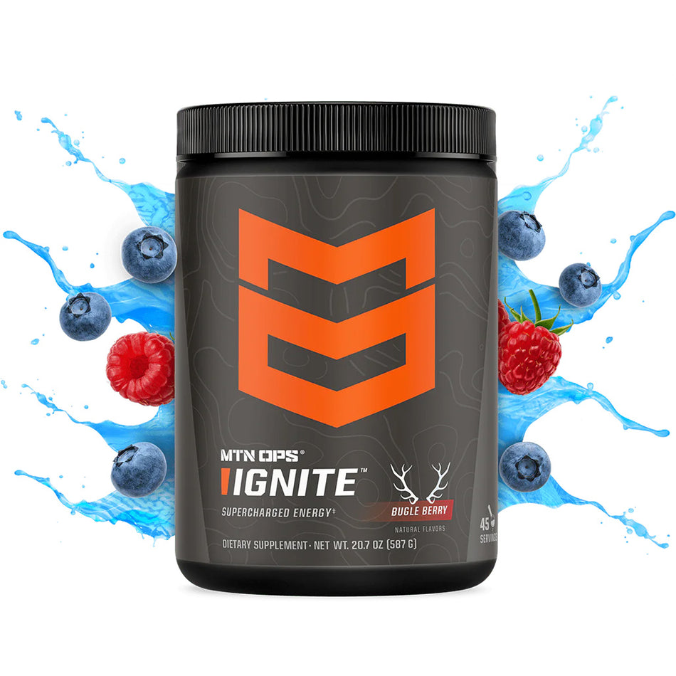 MTN Ops Ignite Bugle Berry Flavor 21oz 45-Scoop Tub
