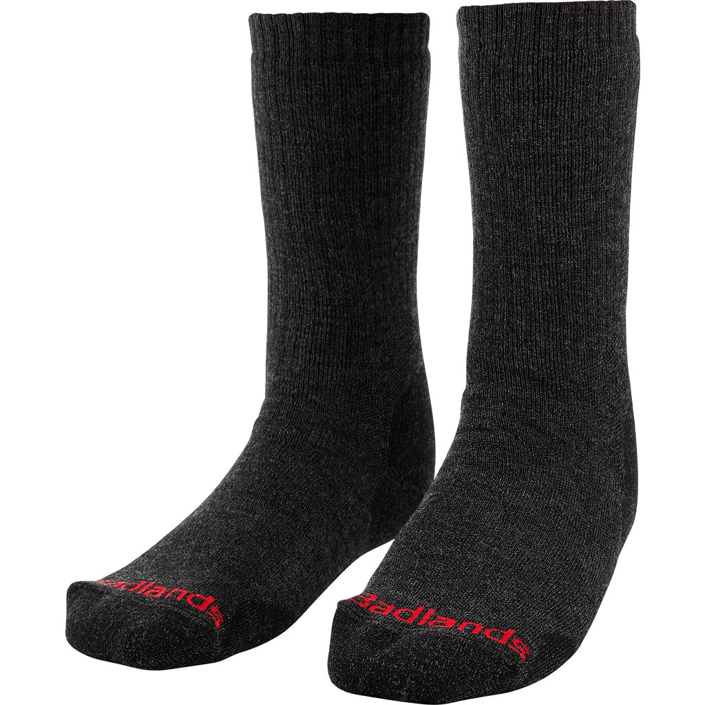 Badlands HW Merino Wool Crew Sock Black Medium