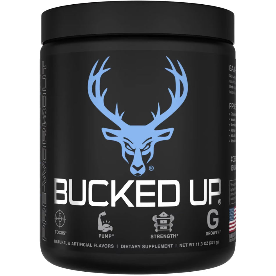 Bucked Up Blue Raz Pre-Workout Supplement 30 Servings